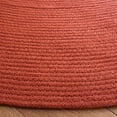 thumbnail image 3 of SAFAVIEH Braided Kader Solid Reversible Area Rug, Rust, 3' x 3' Round, 3 of 7
