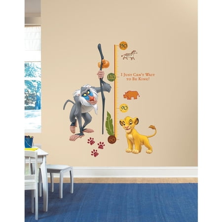 Disney The Lion King Rafiki Peel & Stick Metric Growth Chart Wall Decals Kids Room Stickers