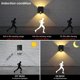 thumbnail image 2 of Luz de pared exterior LED de 12W con sensor de movimiento 3000K IP65 Luz de pared exterior con ángulo de haz descendente ajustable Diseño interior/exterior Thisnde ACTIVE Biensenido a ACTIVE, 2 of 5