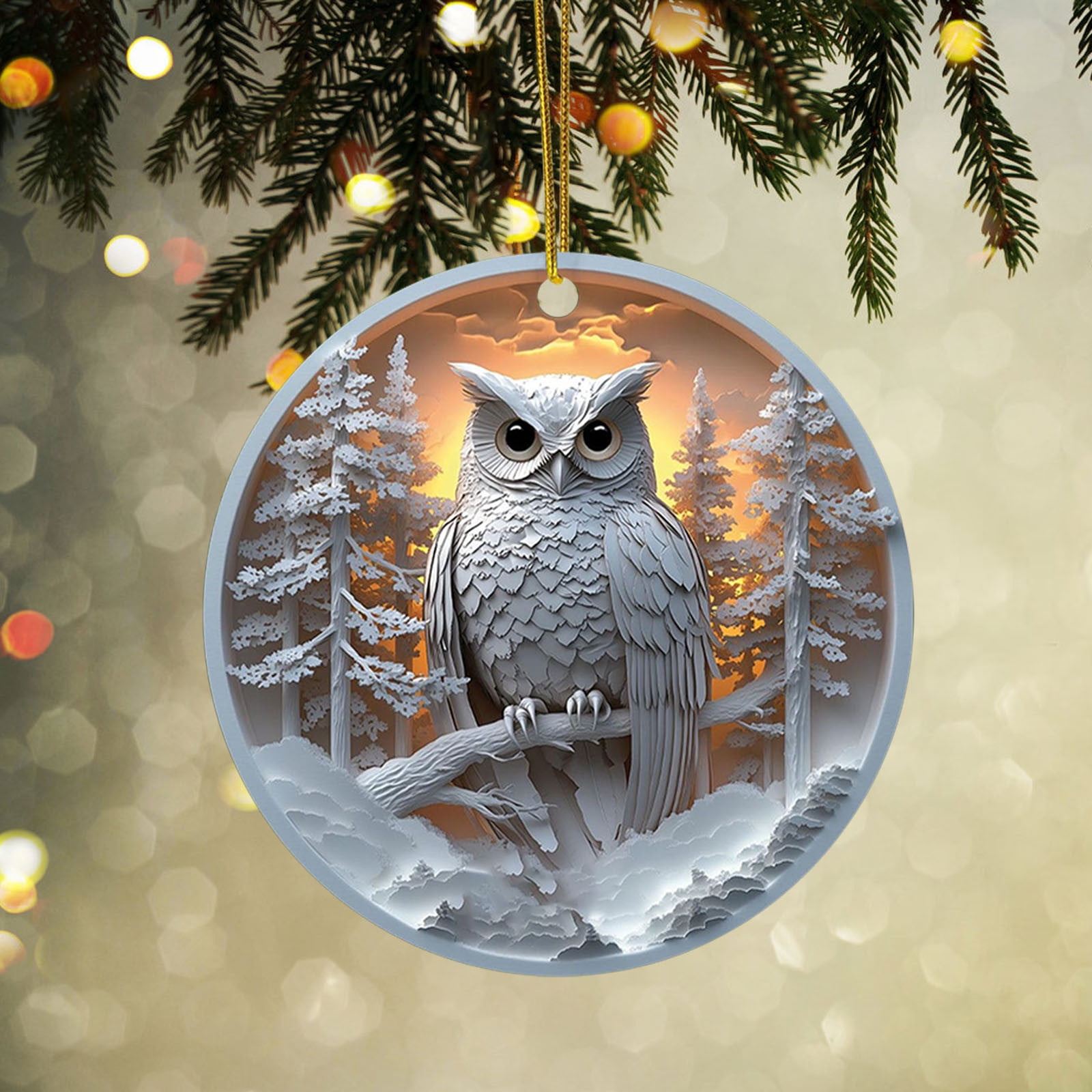 6-Piece Cute Owl Car Dashboard Decor Set – Resin Ornaments For Rearview Mirror & Interior Decor – Funny Gift For Women - View #13