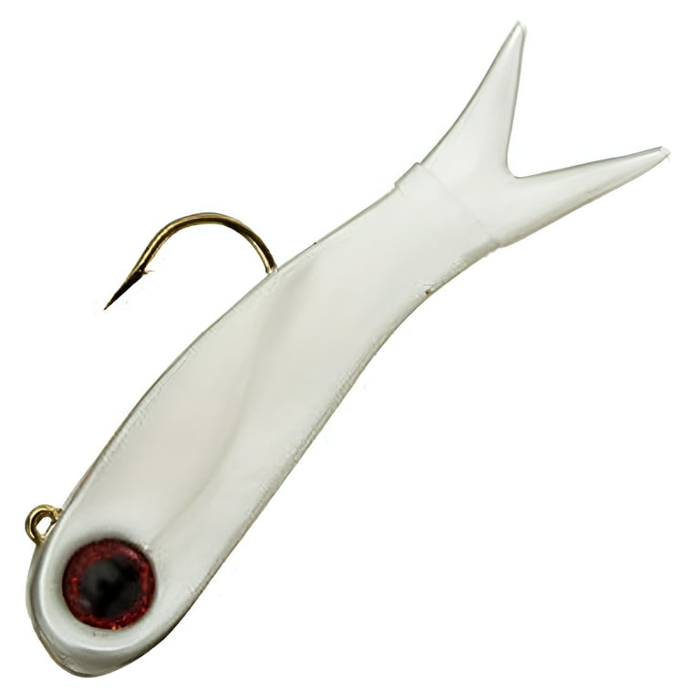 D.O.A. Terror Eyz Soft Bait - Pearl with Red Eyes - Fishing Lure