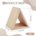 thumbnail image 2 of Sujetapáginas triangular de madera de 14 x 14 x 15 cm (5,5 x 5,5 x 5,9 pulgadas) para lectura en dormitorio, sala de estar, oficina o biblioteca., 2 of 5