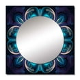 thumbnail image 2 of Designart "Heavenly Mandala In Enigmatic Purple & Blue IV" Boho Mandala Square Mirror Wall Decor Traditional - Large Blue Square Bathroom Mirror - Square Printed Wall Mirror Art, 2 of 5