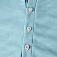 thumbnail image 7 of Mens Waffle Long Sleeve Shirt Casual Button Down Thermal Henley Shirts Lightweight Plain Fall Tshirts Pullover, 7 of 7