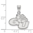 thumbnail image 2 of 925 Sterling Silver Rh-plated LogoArt Gonzaga University Medium Pendant; for Adults and Teens; for Women and Men, 2 of 2