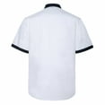 thumbnail image 2 of TOPTIE Unisex Short Sleeve Chef Coat Jacket, Black and White, 2 of 8