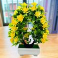 thumbnail image 3 of Gwong Decoración hogareña Flor artificial Bonsai Realista Realista Resistente a UV Plastic Fasy Care Flowers Flowers Bonsai para al aire libre Gwong 21085750, 3 of 6