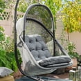 thumbnail image 6 of Furniture of America Drift Patio Foldable Porch Swing Chair with Cushion, 6 of 8