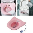 thumbnail image 4 of Sitz Bath Toilet Seat Commode Chair for Perineal Soaking Perineum Treatment Pink2, 4 of 8