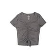 thumbnail image 6 of Jordache Ruched Front Top Grey, 6 of 6