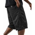 thumbnail image 2 of Men's Mid Length Cargo Shorts with Unique Curved Pockets and Adjustable Drawstring, Relaxed Fit for Daily Wear Outdoor Adventures or Weekend Errands Black L, 2 of 4