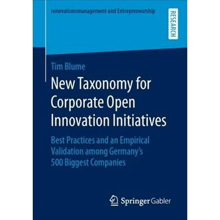 New Taxonomy for Corporate Open Innovation Initiatives : Best Practices and an Empirical Validation among Germany's 500 Biggest (Data Validation Best Practices)