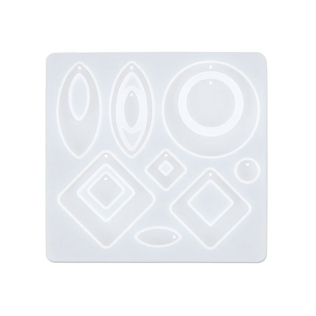 Youkk Boucles d'Oreilles Moule Polyvalent Réutilisable Pendentif Collier Fait Main DIY Moules Outil de Fabrication Application Large