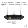 thumbnail image 4 of Enrutador WiFi NETGEAR Nighthawk® AX4 de 4 transmisiones AX3000 RAX36S, 4 of 6