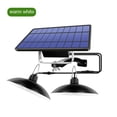 thumbnail image 1 of Amdohai 2 Headed Hanging Solar Powered LEDs Shed Light Pendants Lamp Indoor, 1 of 9