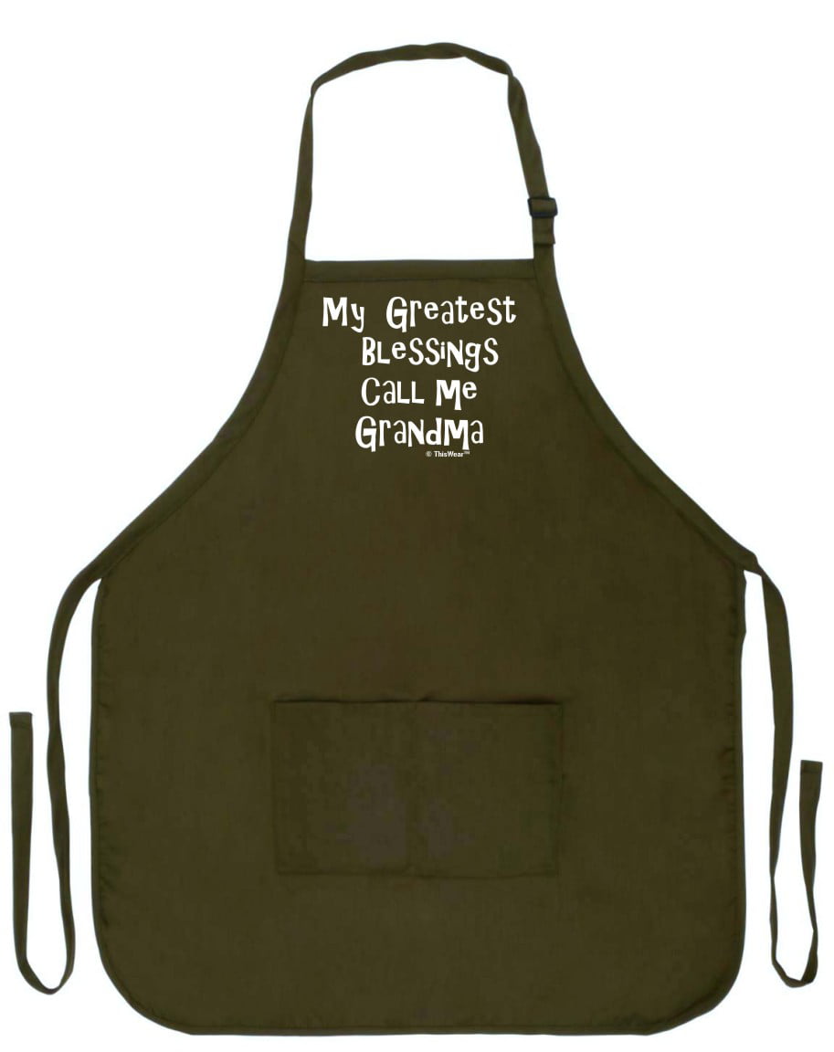 Cookout Apron Papa Bear Grilling Cooking Fathers Day Smock Black Black; One 