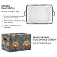 thumbnail image 2 of Yayeee Canvas Storage Basket with Handles for Shelves Fabric Bins Closet Organizer, Abstract Water Lilies Pattern, 2 of 8
