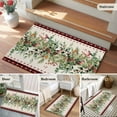 thumbnail image 5 of Rectangle Area Rugs 2 x 3 Ft, Christmas Eucalyptus Non-Slip Residential Carpet, Xmas Red Plaid Botanical Pine Cones Indoor Crawling Mats Runner Rugs for Living Room/Dining Room/Bedroom, 5 of 8