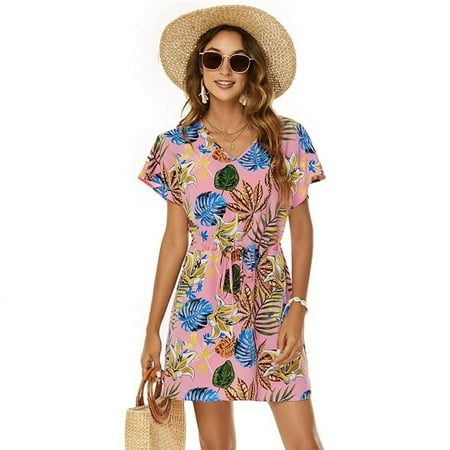 Swimsuit Cover up for Women Bathing Suit Cover up V Neck Long Sleeve Loose Beach Cover up 2024 Bikini Bathing Beach Sundress Summer Dress Button Down Shirt  White