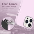 thumbnail image 5 of Compatible with iPhone 13 Pro Case, [Drop Protection] [Anti-Fingerprint] Shockproof Liquid Silicone Cover with Microfiber Lining Phone Case for iPhone 13 Pro 6.1" (2021) (Pink Purple), 5 of 14
