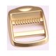 thumbnail image 2 of 10 hebillas de liberación de correa de cincha ajustable deslizante de bloqueo de escalera de aleación de zinc de metal de 1 pulgada (dorado), 2 of 4