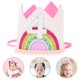 thumbnail image 3 of 1pc Adorable Bebé Cumpleaños Sombrero Cumpleaños Corona Arco Iris Diadema Fiesta Foto Prop, 3 of 6