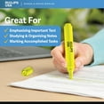 thumbnail image 2 of E-Clips USA Highlighter Set, Chisel Tip Highlighter Pens for Studying and Office Use, Yellow, 100-Pack, 2 of 6