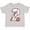 AC-Heather Grey, variant on Baseball Second Birthday Two Years Old Boys or Girls Toddler T-Shirt