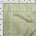 thumbnail image 3 of oneOone Cotton Poplin Twill Yellow Fabric Asian Tile Traditional Sewing Material Print Fabric By The Yard 56 Inch Wide, 3 of 4