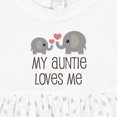 thumbnail image 4 of Inktastic My Auntie Loves Me Girls Baby Dress, 4 of 5
