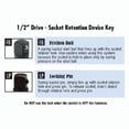 thumbnail image 3 of Grey Pneumatic 1/2" F x 3/8" M x 18" Adapter with Locking Pin, 3 of 4