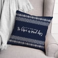 thumbnail image 2 of Creative Products Good Day Saying with Tribal Border 18x18 Spun Poly Pillow, 2 of 2
