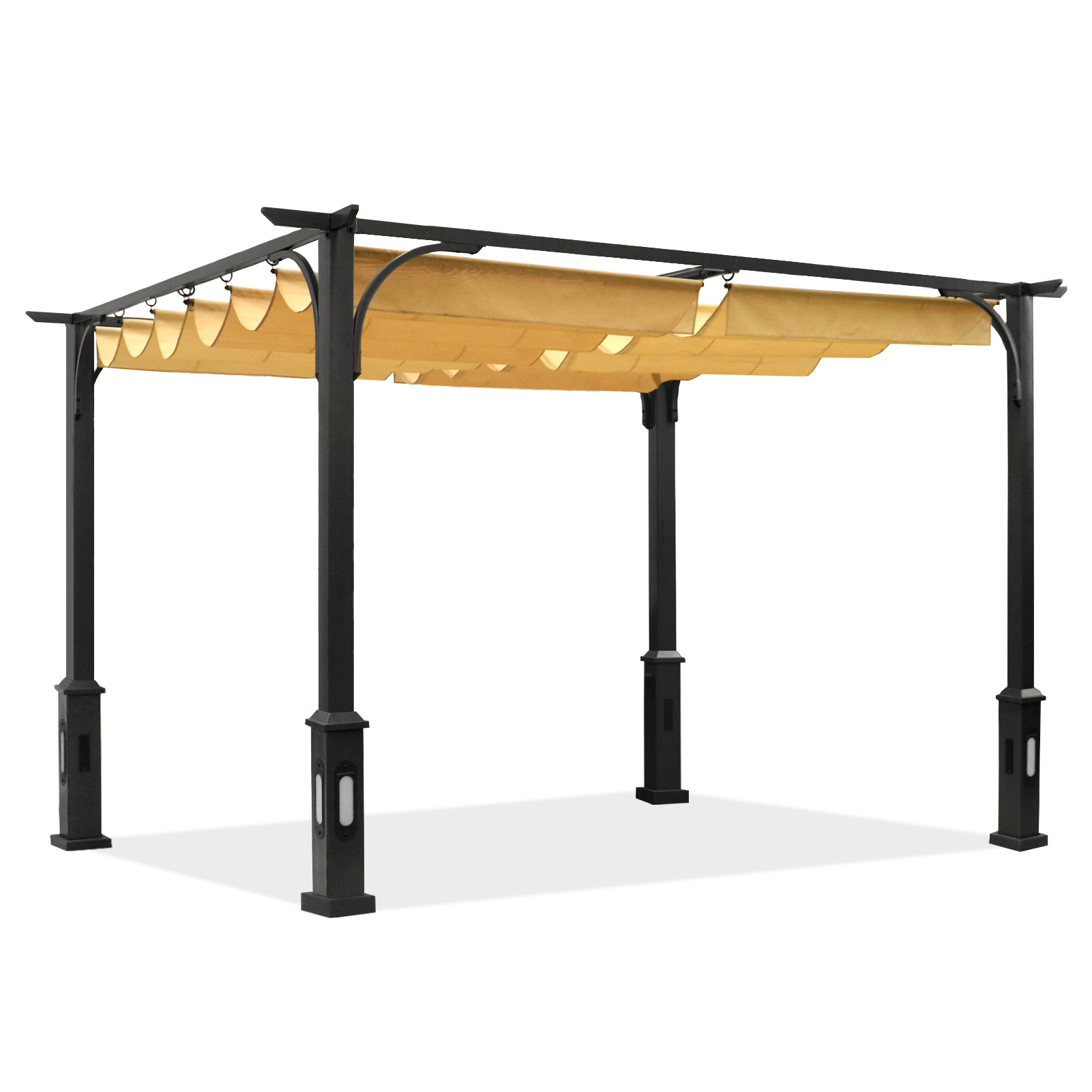 Buy 10X10 Pergola Metal Frame Grape 