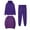 Purple a2, variant on qolati Sweatsuit Set for Women 3 Piece Matching Outfits Full Zipper Oversized Hoodie Sweatshirt Jacket Joggers Long Sleeve Pullover Tops Unisex Tracksuit Lounge Sets