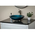 thumbnail image 5 of Eden Bath EB-GS84 18.75 x 15.375 x 5 in. Oval Foil Glass Vessel Sink, Turquoise Blue, 5 of 19