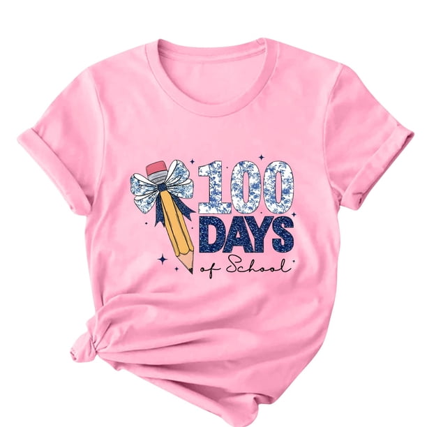 Camisetas de Cuello de Tripulación de Manga Corta para Mujeres Carta Impresa Camiseta 95% Poliéster 5% Spandex, Manga Corta Cuello Redondo Top Casual para Diario