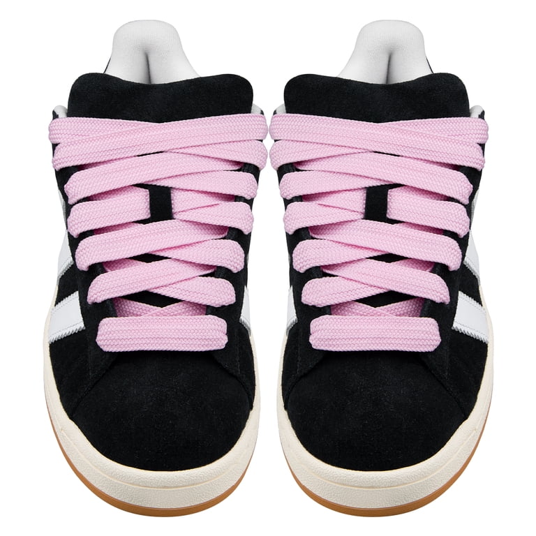 adidas gazelle silver green womens LaceGodZ OG Fat Laces – wide shoelaces (140 cm, 18 mm) pink main image 1