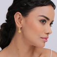 thumbnail image 3 of LeCalla 18K Gold-Plated 925 Sterling Silver Filigree Ball Leverback Drop Dangle Earring for Women and Teen 24MM, 3 of 8