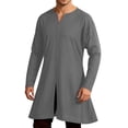 thumbnail image 2 of Qiyinn Men's Long Sleeve Button Down Shirt | Casual Fashion Collared Shirt for Daily Wear, Party, Costume, 2 of 7