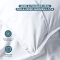 thumbnail image 6 of Bare Home Pillow Sham Set - Premium 1800 Collection - Double Brushed - Standard, White, 6 of 9