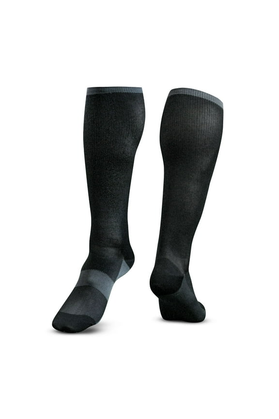 Sports Skate Hockey Base Layer Socks, 1 Pair, Large, Black