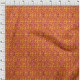 thumbnail image 3 of oneOone Cotton Cambric Orange Fabric Batik Fabric For Sewing Printed Craft Fabric By The Yard 56 Inch Wide, 3 of 4