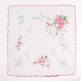 thumbnail image 5 of DYNWAVE Women Durable Floral Wedding Cotton Hankies, White, (10 Pack), 5 of 8