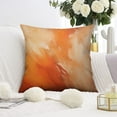 thumbnail image 3 of Watercolor Pastel Abstract Grunge with Paint Splatter Orange and Blue Throw Pillow Covers 18 X 18 Inch, Set Of 2, Linen Study Sofa Cushion Cover Indoor Living Room Home Decor, 3 of 7
