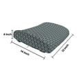thumbnail image 5 of Fleur De Lis Lumbar Pillow, Abstract Dotted Rectangles with Floral Pattern Polka Dots with Vintage Motifs, Soft Back Cushion Office Chairs with Adjustable Straps, 14" x 13", Sage Green, by Ambesonne, 5 of 7