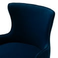 thumbnail image 5 of Velvet Swivel Home Office Chair, Modern Tufted Upholstered Armchair Computer Desk Chairs with Golden Metal Base and Mid-Back, 360° Swivel Height Adjustable Vanity Chair for Office Living Room, Navy, 5 of 7