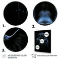 thumbnail image 3 of Designart "Black Blue Panther Onyx Scratch" Animals Floater Framed Canvas Print, 3 of 7