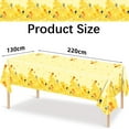 thumbnail image 4 of Yooshoverk Bee Theme Disposable Tablecloth Plastic Decor Garden Party Picnic Supplies 54x108 Inch, 4 of 9