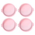 thumbnail image 2 of Molde Redondo Pastel Paquete de 4 de 6 pulgadas/8 pulgadas bandeja para hornear de de silicona pastel Iris bandeja de accesorios para - 8 pulgadas Rosa 2, 2 of 8