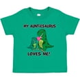 thumbnail image 3 of Inktastic My Auntiesaurus Loves Me Boys or Girls Toddler T-Shirt, 3 of 5